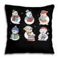 Snowman Reading Book Santa Christmas Bookish Teacher Pillowcase Snowman Reading Book Santa Christmas Bookish Teacher Pillowcase
