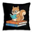 Squirrel Reading Book Glasses Bookworm Librarian Pillowcase