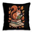 Squirrel Reading Book Lovers Fall Leaves Library Books Pillowcase