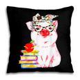 Teacher Pig Cute Farm Animal Book Lover School Student For Men Women Kids Pillowcase