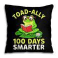 Toad-Ally 100 Days Smarter Frog Reading Book 100 School Day Pillowcase