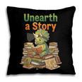 Unearth a Story Triceratops Dinosaur Reading Books Cute Dino Pillowcase Unearth a Story Triceratops Dinosaur Reading Books Cute Dino Pillowcase
