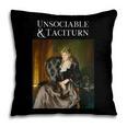 Unsociable And Taciturn Jane Austin Quote Book Classic Lit Pillowcase