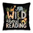 Wild About Reading Animals And Book Lovers Pillowcase