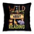 Wild About Reading Reading Books And Bookworm Library Day Pillowcase