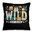 Wild About Reading Bookworm Book Reader Zoo Animals Pillowcase