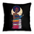 Woman And Books Stack Afro Girl Reading Lover Pillowcase