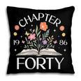 Women's 1986 Chapter Forty 40th Birthday Wildflower Book 40 Year Old Pillowcase