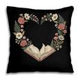 Women's Vintage Book Lover Valentine Heart Pillowcase