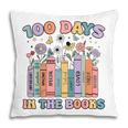 100 Days In The Books Reading Teacher 100th Day Of School Pillowcase