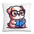 Adorable Book Lover Bulldog With Reading Glasses Cute Raglan Baseball Tee Pillowcase Adorable Book Lover Bulldog With Reading Glasses Cute Raglan Baseball Tee Pillowcase