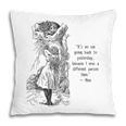 Alice Adventures Wonderland Vintage Book Quote Lewis Carrol Pillowcase