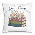 Barely Tolerable Book Lover Floral Quote Pride And Prejudice Pillowcase