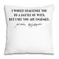 Battle Of Wits William Shakespeare Book Quote Pillowcase Battle Of Wits William Shakespeare Book Quote Pillowcase