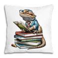 Bearded Dragon Reading Books Matching Bookworm Librarian Pillowcase