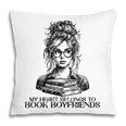 Book Lover Bent Over a Book Pillowcase