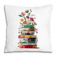 Book Stack With Flowers Reading Lover Bookish Pillowcase
