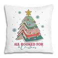 All Booked For Christmas Book Christmas Tree Lights Bookish Pillowcase