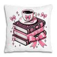 All Booked For Valentine's Teacher Coquette Bow Coffee Book Pillowcase
