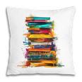 Books Painting Colorful Art Abstract Graphic Books Pillowcase