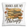 Books Are My Therapy Vintage Book Lover Daisy Art Pillowcase Books Are My Therapy Vintage Book Lover Daisy Art Pillowcase