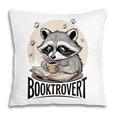 Booktrovert Raccoon Reading And Coffee For Book Lover Pillowcase