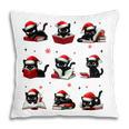 Cat Reading Books Lover Christmas Cat Lover Xmas Pillowcase