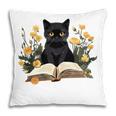 Cat Shirts For Women Book Lover Shirt Cute Cat And Book Premium Tri-Blend Pillowcase