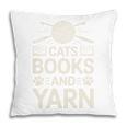 Cats Books And Yarn Crocheter Crocheting Pillowcase Cats Books And Yarn Crocheter Crocheting Pillowcase