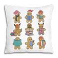 Christmas Library Gingerbread Man Books Lover Bookworm Pillowcase Christmas Library Gingerbread Man Books Lover Bookworm Pillowcase
