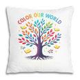 Color Our World Summer Reading Program 2025 Trippy Book Tree Pillowcase