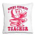 Cupid's Favorite Teacher Valentines Day Heart Book Lover Pillowcase