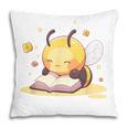 Cute Bee Reading Book Teacher Student Reader Graphic For Men Women Kids Pillowcase