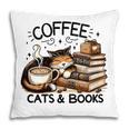 Cute Coffee Cats Books Lover Idea Women Men Kids Pillowcase Cute Coffee Cats Books Lover Idea Women Men Kids Pillowcase