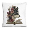 Dog Book Flower Pillowcase Dog Book Flower Pillowcase