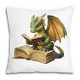 Dragon Bookworm Reading Book Graphic Pillowcase