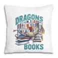 Easily Distracted By Dragons And Books Bookworm Pillowcase