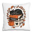 Fall Book Teacher Cat Books Halloween Autumn Librarian Pillowcase