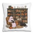 Ghost Reading Book Cat Lover Halloween Reading Enthusiast Pillowcase Ghost Reading Book Cat Lover Halloween Reading Enthusiast Pillowcase