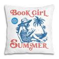 Girl Reading Book Summer Beach Vacation For Book Lover Pillowcase