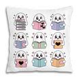 Halloween Ghosts Reading Books Pattern Spooky Kawaii Anime Pillowcase
