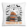 Haunted By My TBR Boo Halloween Book Lover Librarian Pillowcase