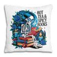 Hot Tea & Spicy Books Skeleton Reader Pillowcase Hot Tea & Spicy Books Skeleton Reader Pillowcase