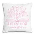 Just One More Chapter Bookish Book Reading Bright Hot Pink Pillowcase