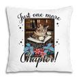 Just One More Chapter Cat Reading Books Coffee Lovers Premium Tri-Blend Pillowcase