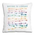 Library Card Vintage Book Due Date Bookish Rainbow Reading Pillowcase