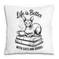 Life Is Better With Cats & Books Sphynx Cat Mom Women Pillowcase Life Is Better With Cats & Books Sphynx Cat Mom Women Pillowcase