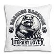 Literary Lover Reading Raccoon Books Premium Pillowcase