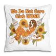 We Do Not Care Club WDNC Reading Book Boho Floral Pillowcase