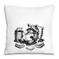 Raccoon Reading A Book Vintage Trash Reader Pillowcase